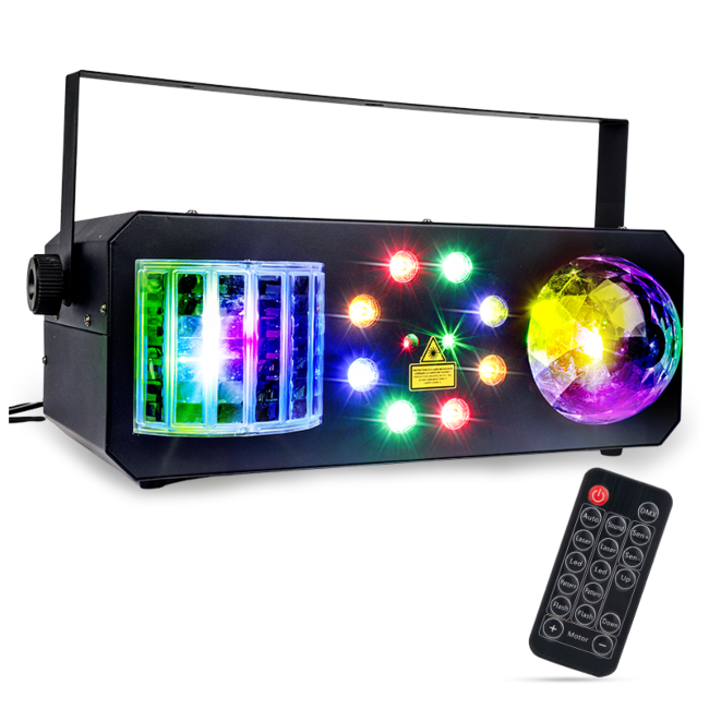 LIGHT4ME PARTY IV V2 multiefekt LED derby kula dis