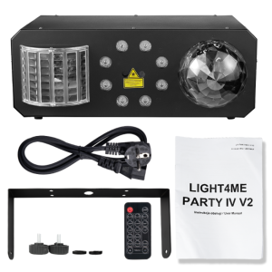 LIGHT4ME PARTY IV V2 multiefekt LED derby kula dis
