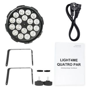LIGHT4ME QUATRO PAR 18x10W RGBW reflektor sceniczn