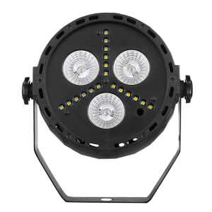 LIGHT4ME TRI PAR STROBE reflektor par stroboskop oświetlenie imprezowe efekt świetlny LED RGB+W