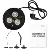LIGHT4ME TRI PAR STROBE reflektor par stroboskop oświetlenie imprezowe efekt świetlny LED RGB+W
