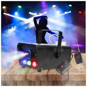LIGHT4ME FM 500 LED wytwornica dymu dla DJ mała lekka wydajna pilot oświetlenie RGB