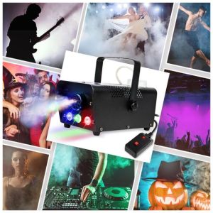 LIGHT4ME FM 500 LED wytwornica dymu dla DJ mała lekka wydajna pilot oświetlenie RGB