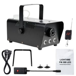 LIGHT4ME FM 500 LED wytwornica dymu dla DJ mała lekka wydajna pilot oświetlenie RGB