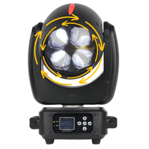 LIGHT4ME RED LINE WASH 4x40W głowica ruchoma LED