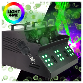 LIGHT4ME FOG DOUBLE BUBBLE profesjonalna wytwornica dymu i baniek efekt LED pilot