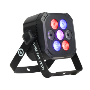  LIGHT4ME CUBE PAR 7X3W reflektor par oświetlenie sceniczne efekt świetlny LED RGB