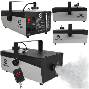 LIGHT4ME FOG 1500 V2 wytwornica dymu mgły pilot bezprzewodowy kontroler przewodowy 1500W