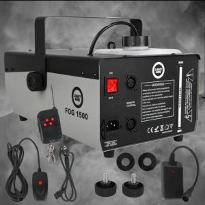 LIGHT4ME FOG 1500 V2 wytwornica dymu mgły pilot bezprzewodowy kontroler przewodowy 1500W