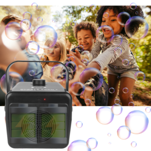 LIGHT4ME BUBBLE ACCU 1 akumulatorowa wytwornica baniek mydlanych przenośna maszyna do baniek 5000 mAh USB-C 10W