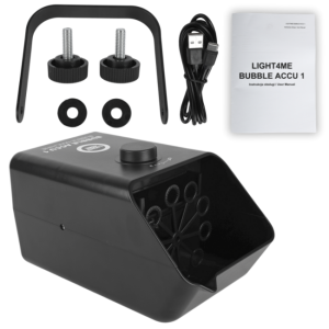 LIGHT4ME BUBBLE ACCU 1 akumulatorowa wytwornica baniek mydlanych przenośna maszyna do baniek 5000 mAh USB-C 10W