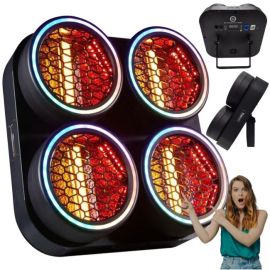  LIGHT4ME BLINDER LED 4 RING oświetlacz sceniczny oświetlenie estradowe efekt ring 4x30W WW LED COB + 252x0,2W RGB LED 