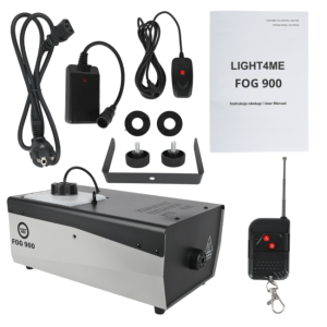 LIGHT4ME FOG 900 V2 wytwornica dymu mgły pilot bezprzewodowy kontroler przewodowy 900W