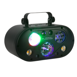 LIGHT4ME ULTRABOX 1 multiefekt świetlny LED RGBA 6w1 efekt gobo magic ball water wave złoty stroboskop laser oświetlenie dyskote