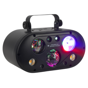 LIGHT4ME ULTRABOX 1 multiefekt świetlny LED RGBA 6w1 efekt gobo magic ball water wave złoty stroboskop laser oświetlenie dyskote