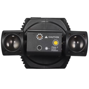 LIGHT4ME SID1 multiefekt świetlny LED 4w1 RGBWA efekt beam 2x laser R/G złoty stroboskop