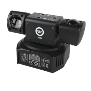 LIGHT4ME SID1 multiefekt świetlny LED 4w1 RGBWA efekt beam 2x laser R/G złoty stroboskop