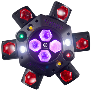 LIGHT4ME COSMOS multiefekt świetlny LED RGBWA 6w1 efekt beam Bee Eye 2x laser R/G stroboskop 