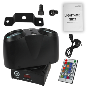  LIGHT4ME SID2 multiefekt świetlny LED 4w1 efekt beam RGBW laser R/G stroboskop COB CW