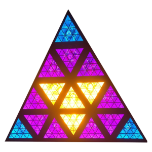 LIGHT4ME TRIANGIS efekt świetlny LED 64x2W RGBA oświetlenie klubowe dyskotekowe DJ na imprezę 