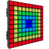  LIGHT4ME MATRIX PANEL 1010 RGB efekt świetlny oświetlenie klubowe dyskotekowe DJ na imprezę 700x0,2W SMD5050 LED 