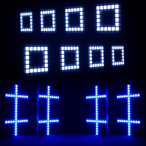  LIGHT4ME MATRIX PANEL 1010 RGB efekt świetlny oświetlenie klubowe dyskotekowe DJ na imprezę 700x0,2W SMD5050 LED 