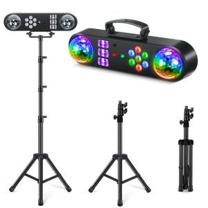  LIGHT4ME MAGIC BAR 2 multiefekt świetlny na dyskotekę imprezę do klubu efekt par Magic Ball biały stroboskop UV 2x laser R/G pi