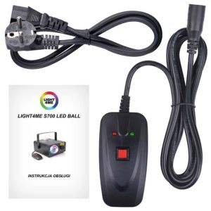 LIGHT4ME S 700W LED BALL wytwornica dymu mgły efekt LED flower