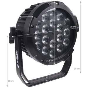 EVOLIGHTS GLAZE PAR IP65 reflektor zewnętrzny LED oświetlacz sceniczny