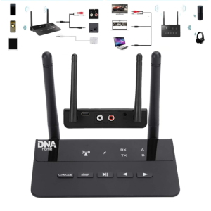  DNA HTVR system bezprzewodowej transmisji odbioru Bluetooth 5.0 nadajnik odbiornik adapter USB-C cinch RCA AUX zasięg do 80 m 