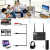  DNA HTVR system bezprzewodowej transmisji odbioru Bluetooth 5.0 nadajnik odbiornik adapter USB-C cinch RCA AUX zasięg do 80 m 