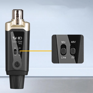  DNA WXLR1 bezprzewodowy system transmisji audio UHF nadajnik odbiornik USB-C +48V Phantom 2x adapter XLR/jack 6,35 mm zestaw 
