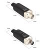  DNA WXLR1 bezprzewodowy system transmisji audio UHF nadajnik odbiornik USB-C +48V Phantom 2x adapter XLR/jack 6,35 mm zestaw 