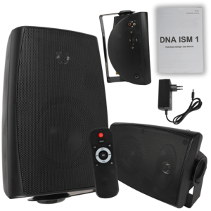  DNA ISM 1 kolumna głośnikowa ścienna sufitowa instalacyjna uchwyt montażowy zestaw 2 szt. Bluetooth USB SD pilot bezprzewodowy 