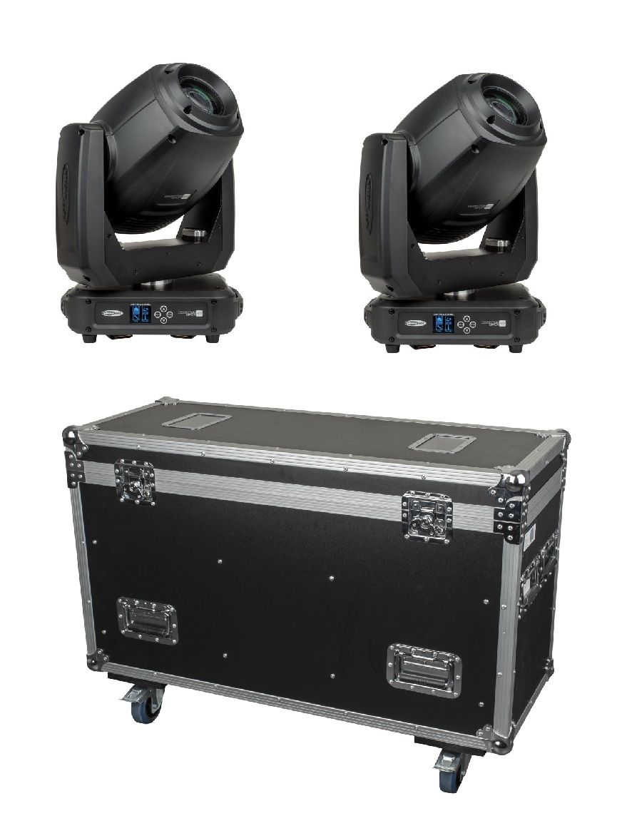 Showtec 2x Phantom 250 Spot - głowa ruchoma (para) + case