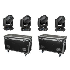 Showtec 4x Phantom 250 Spot - głowa ruchoma  (para) + case