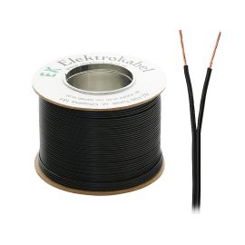 Elektrokabel SMYp 2 x 1.50 czarny - przewód głośnikowy (1m)