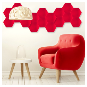 DNA AM3 RD panel akustyczny zestaw 10 szt. czerwon