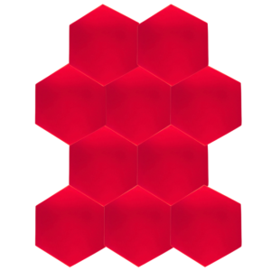 DNA AM3 RD panel akustyczny zestaw 10 szt. czerwon