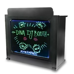 DNA DJ BOOTH BK stół stanowisko DJ podświetlana tablica LED RGB