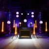 DNA DJ BOOTH BK stół stanowisko DJ podświetlana tablica LED RGB