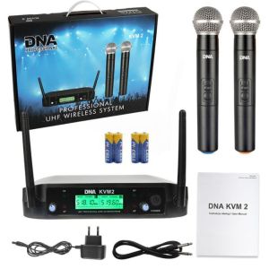 DNA KVM 2 mikrofony bezprzewodowe system nagłośnie