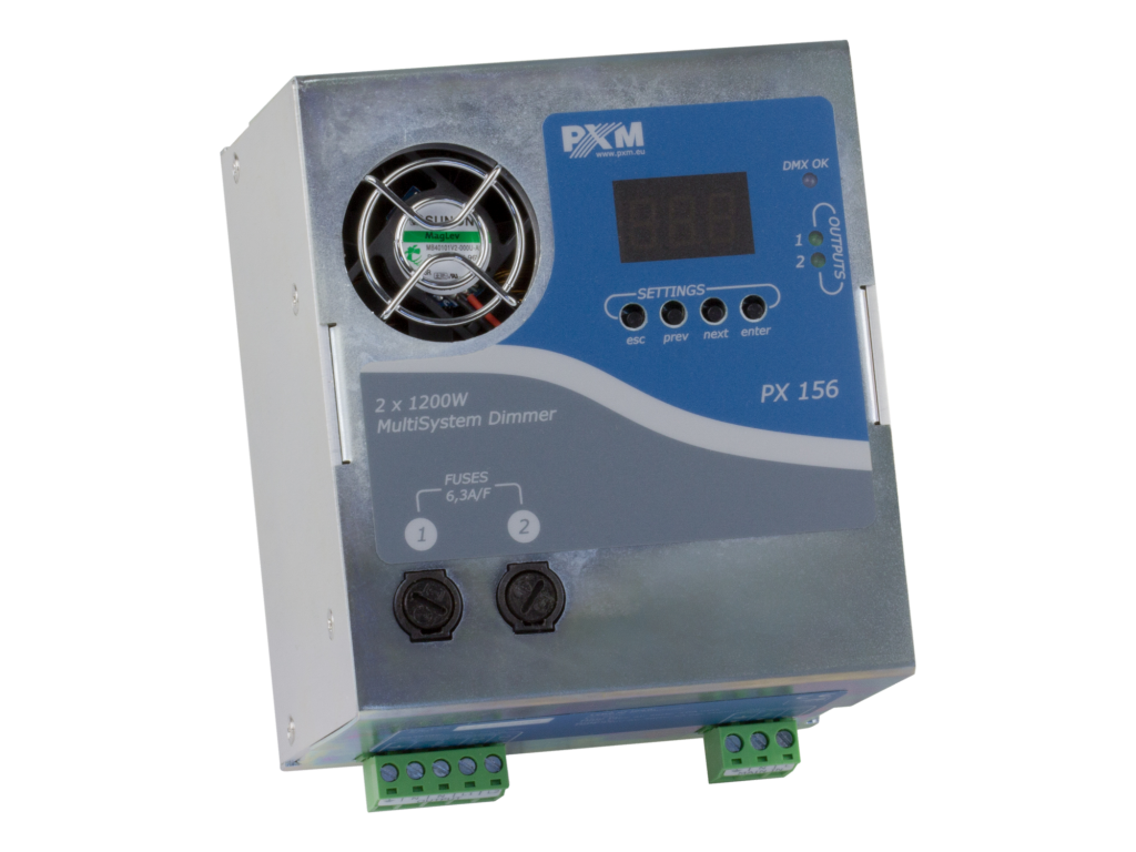 PXM PX156 MultiSystem Dimmer 2 x 1200 W - ściemniacz