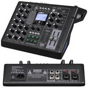  DNA MIX-EFF 4 analogowy mikser dźwięku 4 kanały USB MP3 Bluetooth Phantom +48V DSP EQ efekty dźwiękowe 