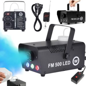 LIGHT4ME FM 500 LED V2 wytwornica dymu mgły pilot bezprzewodowy kontroler przewodowy 500W efekt świetlny 3x1W RGB 
