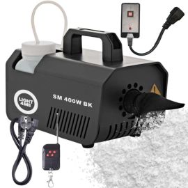  LIGHT4ME SM 400W BK generator wytwornica śniegu czarna pilot bezprzewodowy kontroler przewodowy 