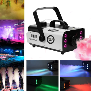  LIGHT4ME FOG 900 LED wytwornica dymu mgły pilot bezprzewodowy kontroler przewodowy 900W efekt świetlny 6x3W RGB 