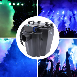 LIGHT4ME ICE LOW FOG 6500W generator wytwornica ciężkiego dymu na wodę i suchy lód wąż z dyszą rozprowadzającą
