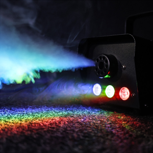  LIGHT4ME FM 500 LED V2 wytwornica dymu mgły pilot bezprzewodowy kontroler przewodowy 500W efekt świetlny 3x1W RGB 