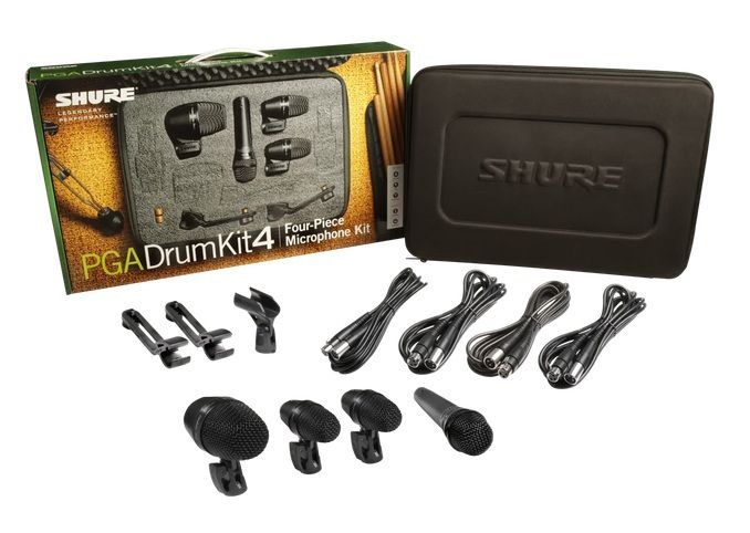 Shure PGADRUMKIT4 - zestaw mikrofonów instrumentalny